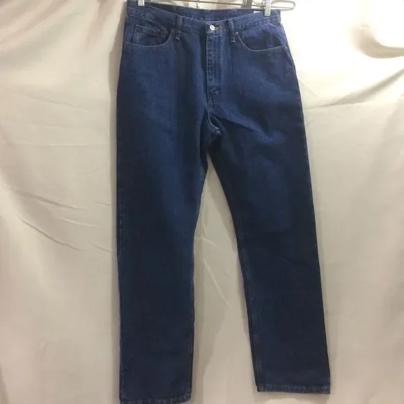 NEW Wrangler Five Star Premium Denim Regular Fit Jeans Mens 34x32 100% Cotton - Picture 2 of 5